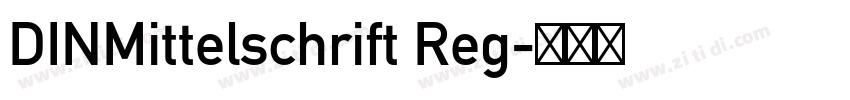 DINMittelschrift Reg字体转换